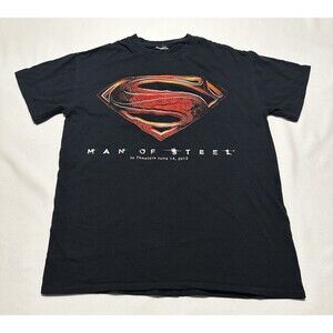 2013 DC-Comics Superman Man-Of-Steel S-Logo Adult Small Shirt Movie Twizzlers